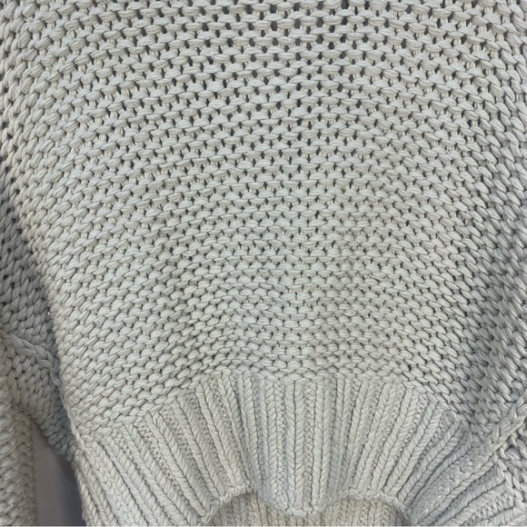 Free People My Only Sunrise Chunky Open Cable Knit Oversized Slouchy Sweater - Picture 8 of 16